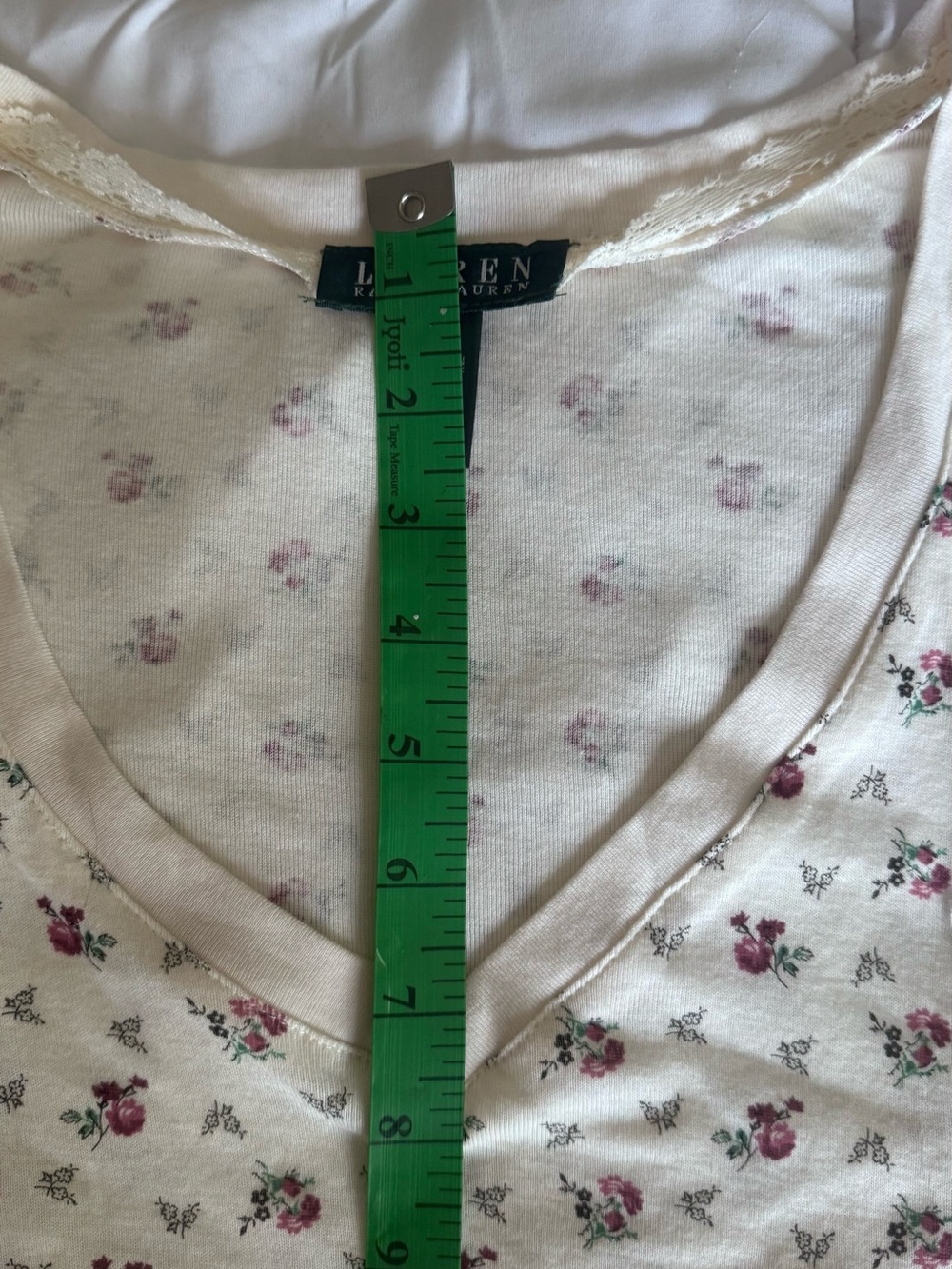 Lauren Ralph Lauren Cotton Floral Knit Nightshirt Pajama Dress XL - Picture 11 of 13